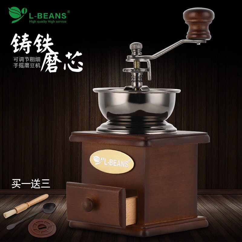 Hand Crank Coffee Grinder Manual Grinder Coffee Bean Extractor Portable Coffee Grinder