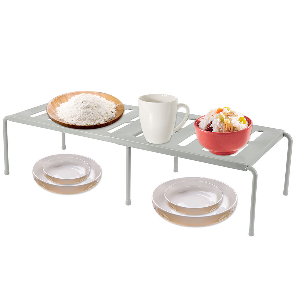 Kitchen Storage Shelf Cabinet Layered Organizers Rack Multifunction Cabinet Holder Stackable Shelves Pot Bowl Dish Storage Rack