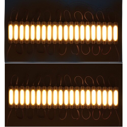 20Pcs Led Module 20Pcs Leds Super Heldere String Light Met Lens Witte Kleur Waterdichte Smd Reclame Led module: Warm white