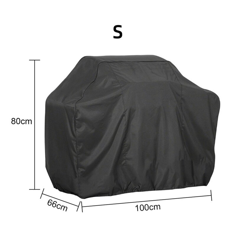 Parasol impermeable para parrilla de barbacoa, cubierta antipolvo, lluvia, UV, para carbón, accesorios de barbacoa eléctrica, jardín al aire libre: S