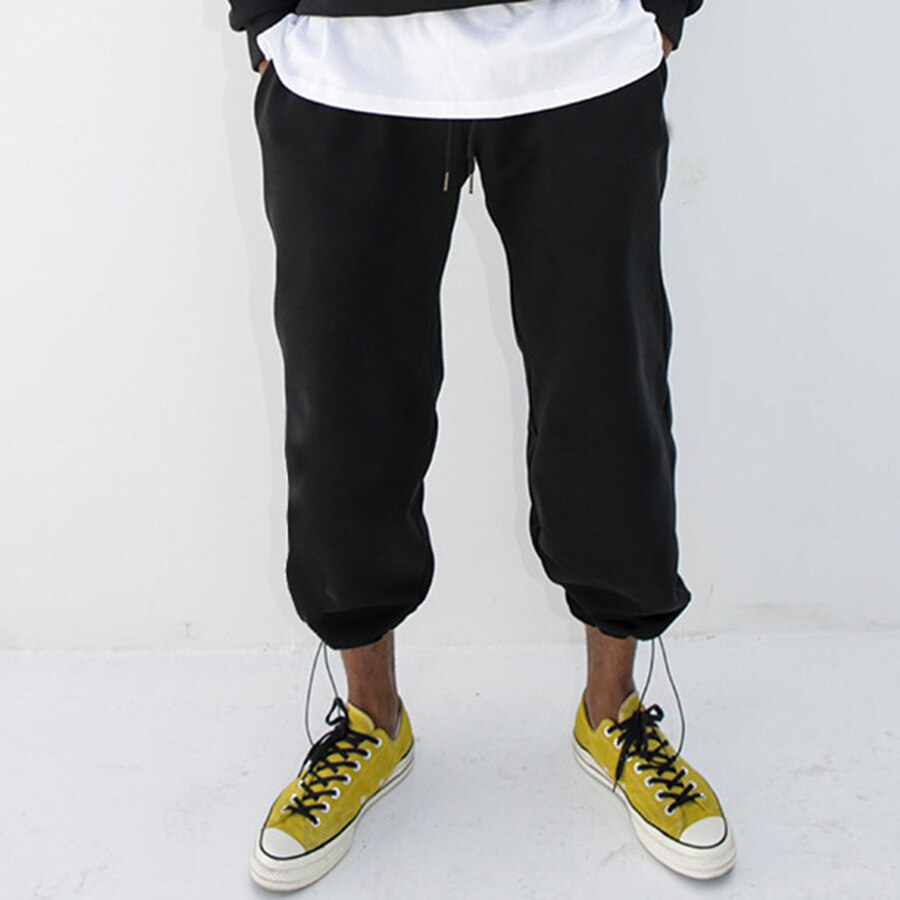 pantalones de hombre, ropa de calle, a la , con estampado muscular, chandal ropa hombre: XL(180cm 75kg) / 20CK15-Black