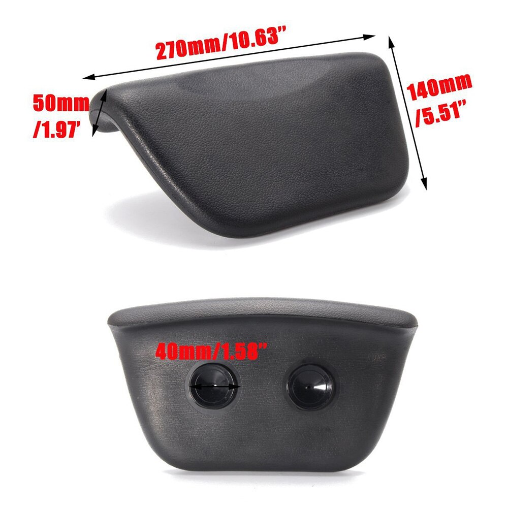 Repose-tête ergonomique et doux antidérapant, oreiller de bain, salle de bain, coussin de cou, avec ventouse, pour une baignoire à la maison et au Spa, en cuir PU