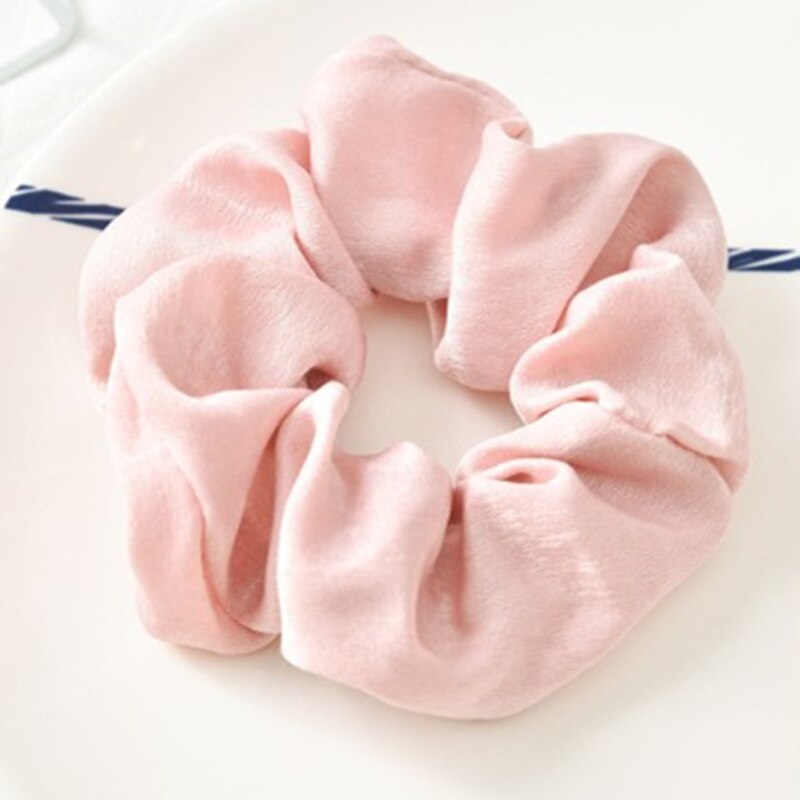 Elastische Satin Printing Vrouwen Haar Scrunchies Paardenstaart Houder Decoraties Lady Meisjes Haar Touw Braiders Haarband Accessoires