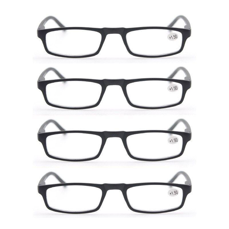 4 Pack Vrouwen Leesbril Stijlvolle Lezers Smalle Frame Lente Scharnier Voor Mannen Brillen Met Dioptrie