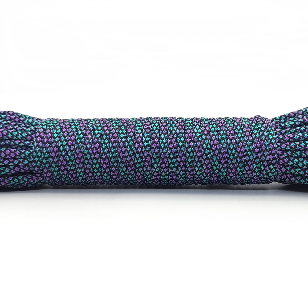 Paracord 550 linka spadochronowa Paracord lina Mil Spec typ III 7Strand 100FT 31 metrów wspinaczka Camping sprzęt do survivalu: 419 / 20 meters