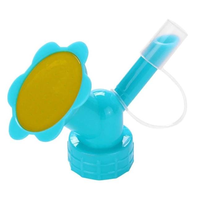 2 In 1 Plastic Thuis Pot Gieter Fles Water Blikjes Kleine Sprinkler Nozzles Voor Bloempot Planten Indoor Waterers: blue