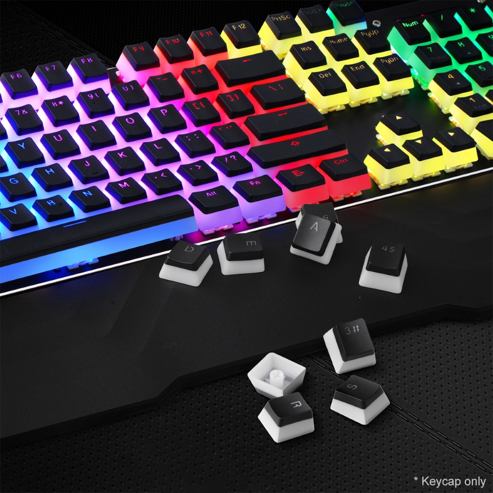 Klawisze podświetlenia klawiszy RGB 108 zamiennik klawiatury wiśnia/Kailh/Gateron/Outemu