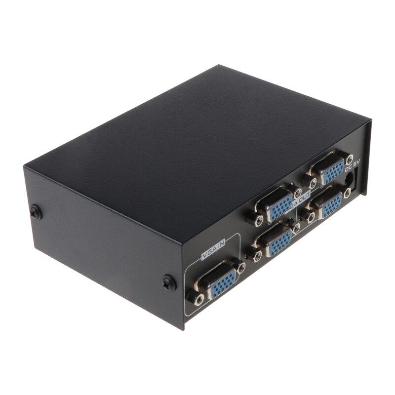4 Port VGA Frequency Divider 200Hz Video Splitter High Frequency 1600*1280 Resolution