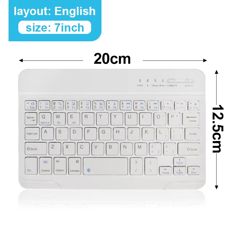 Bluetooth Drahtlose Tastatur Mini Tastatur Für Laptop Tablet Telefon ipad Wiederaufladbare Gaming Tastatur Für Android iOS Windows: Olive