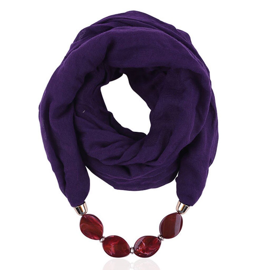 Vrouwen Katoen Linnen Ketting Hanger Sjaal Etnische Stijl Zachte Ketting Sjaals Katoen Linnen Shawl Sjaal Accessoires: J
