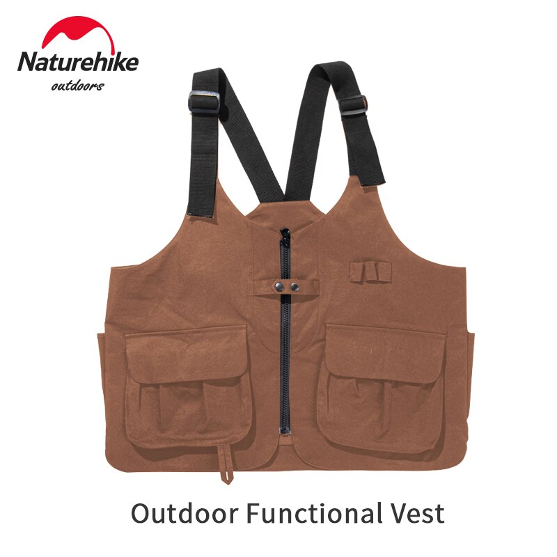 Naturehike-Chaleco funcional de para mujer y hombre, chaqueta de ocio portátil para exteriores con múltiples bolsillos, para trabajo de jardinería y Camping