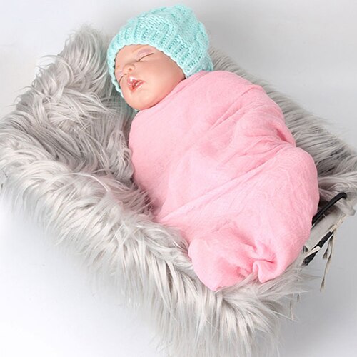 50 x 60cm Faux Fur Photography Photo Prop Baby Newborn Blanket Background Backdrop Rug Photography Prop Basket Stuffer Filler