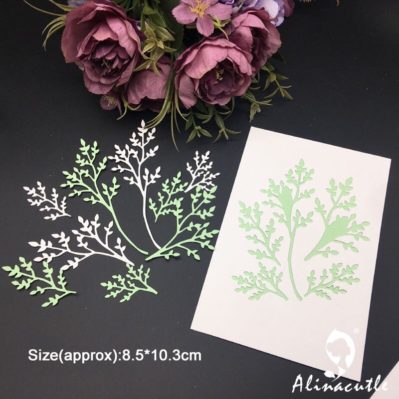 Metal Die Cut Tree Branch Leaf Scrapbooking Paper Craft Handmade Card Album Punch Art Cutter Alinacutle