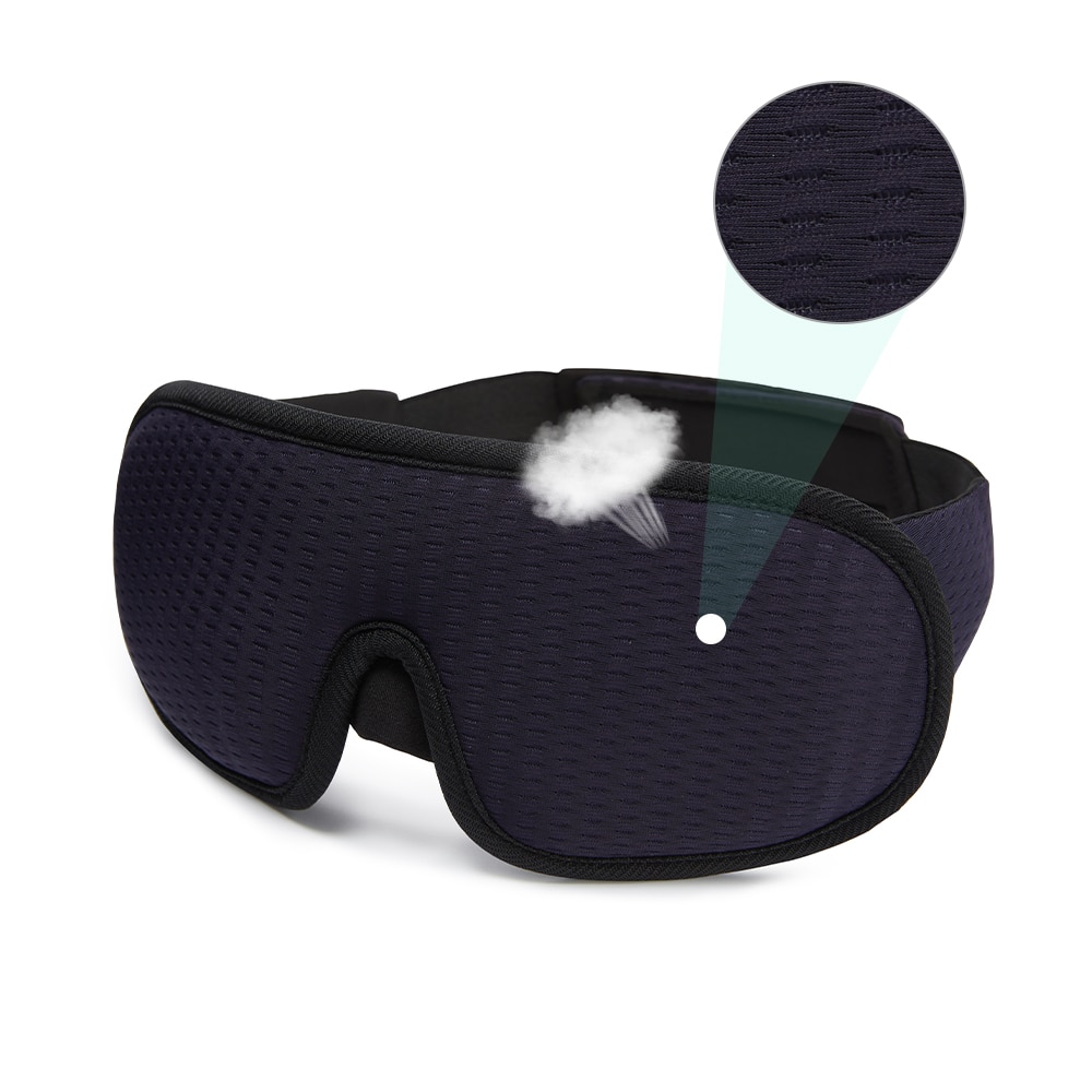 Ademend 3D Slaapmasker Blokkeren Licht Slaap Masker Voor Ogen Slaapmasker Eye Shade Blinddoek Slapen Aid Gezicht Masker Eyepatch
