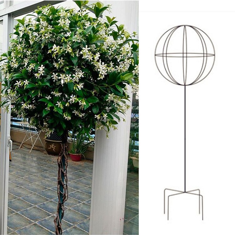 lizak kutego żelaza piłka wiatrak jaśmin roślin kształt piłka wspinaczka rama stojak na kwiaty rattan stojak