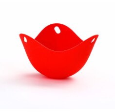 K-STAR in camicia commestibile Silicone uovo piroscafo uovo bracconiere cuocere baccelli baccelli grado alimentare pentole da cucina in Silicone: red