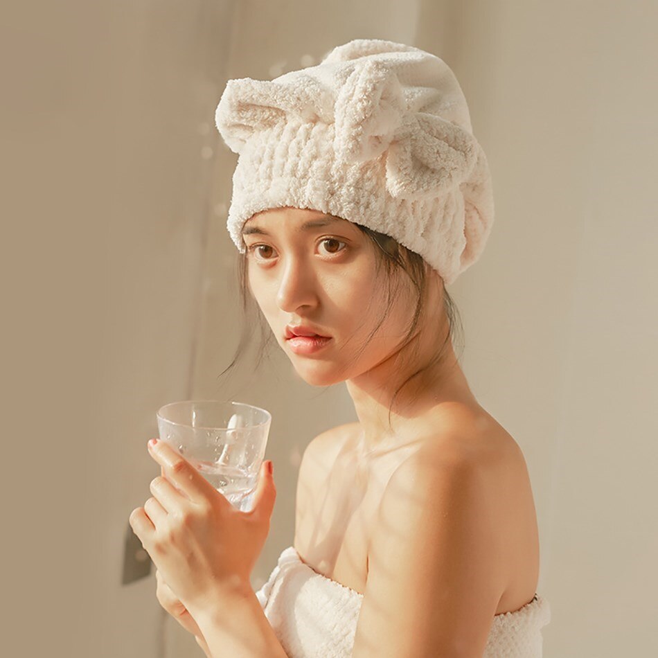 Mikrofaser Anti Frizz Lockiges Haar Handtuch wickeln für Frauen Erwachsene Saugfähig Schnell Trockenen Schlecht Dicker Dusche Lange Lockige Trockenen Haar kappe