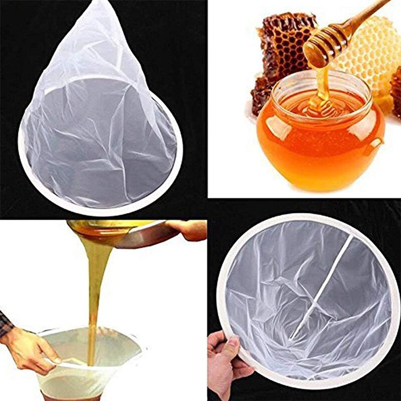 3Pcs Filter Net Honey Filter Strainer Net Sn Apiary Equipment Beekeeping Tools for Honey Processing Extraction