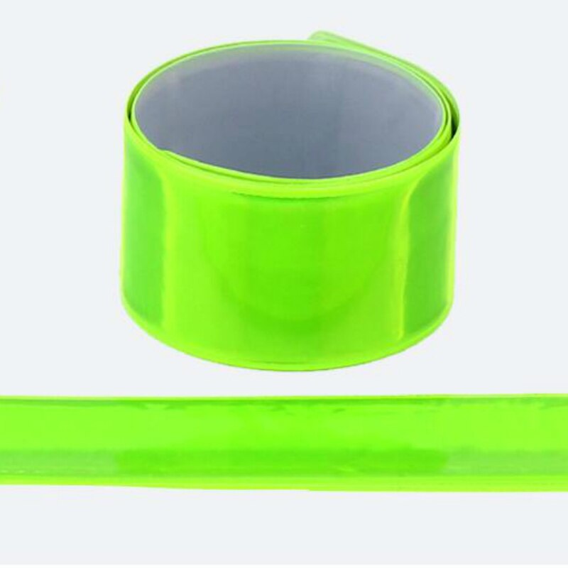 1PC 40cm Reflektierende Band Aufkleber Warnung Fahrrad Sicherheit Fahrrad Krawatte Bein Gurt Hosen Fluoreszierende Band: Grün