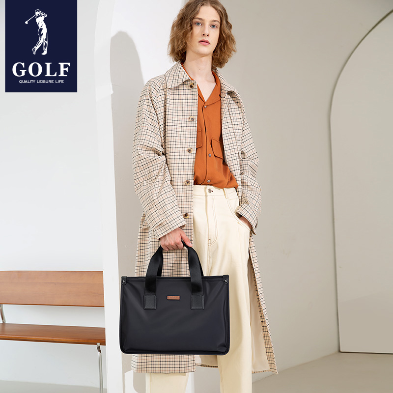GOLF briefcase men's casual shoulder bag crossbody bag business canvas handbag large capacity handheld computer bag