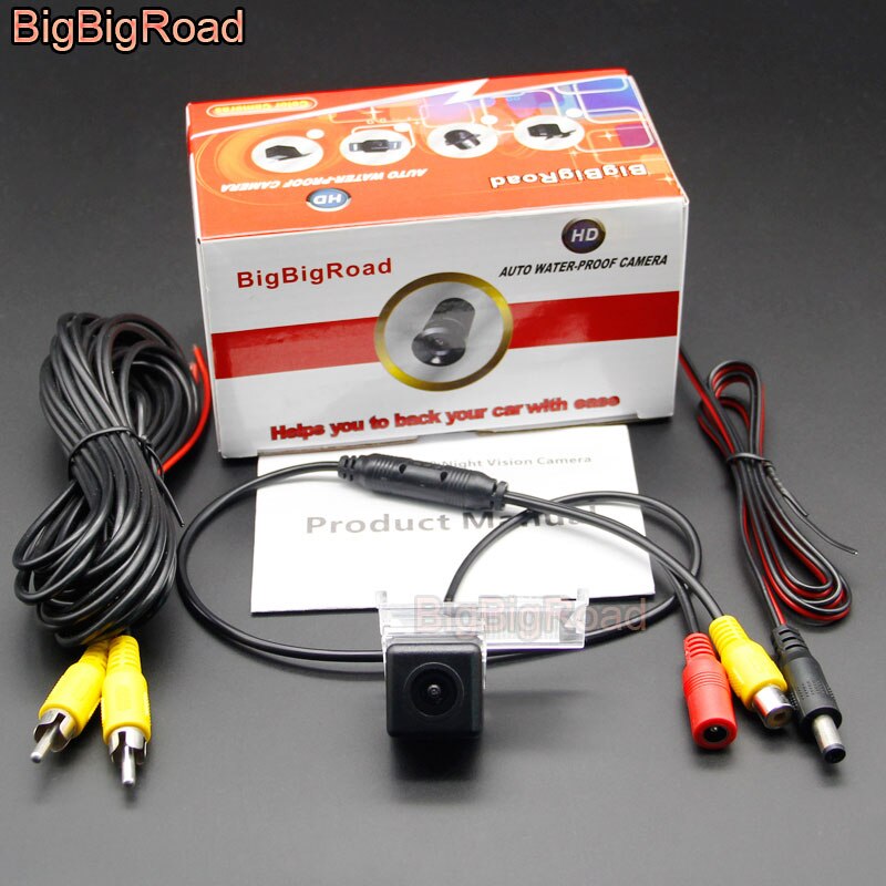 BigBigRoad para Citroën C5 C4 MG3 para Peugeot C5 , cámara HD para coche, CCD de Vista trasera de marcha atrás para automóvil Monitor: Common