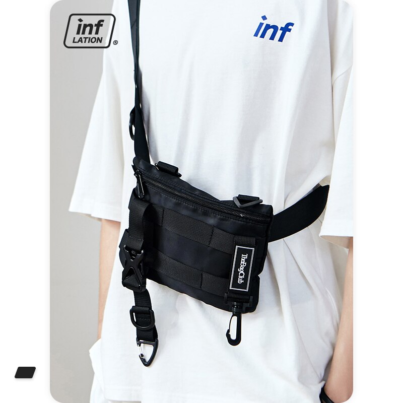 Inflatie Heren Heuptas Streetwear Hip Hop Mode Fanny Pack Katoen Mannen Riem Tas Reistas Поясная Сумка 283AI2019