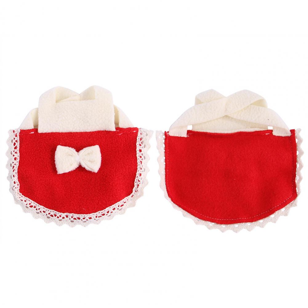 Costume pour animal de compagnie, tenue en tissu doux pour Hamster, décoration avec nœud papillon, ourlet à volants, flanelle, directe, 55%