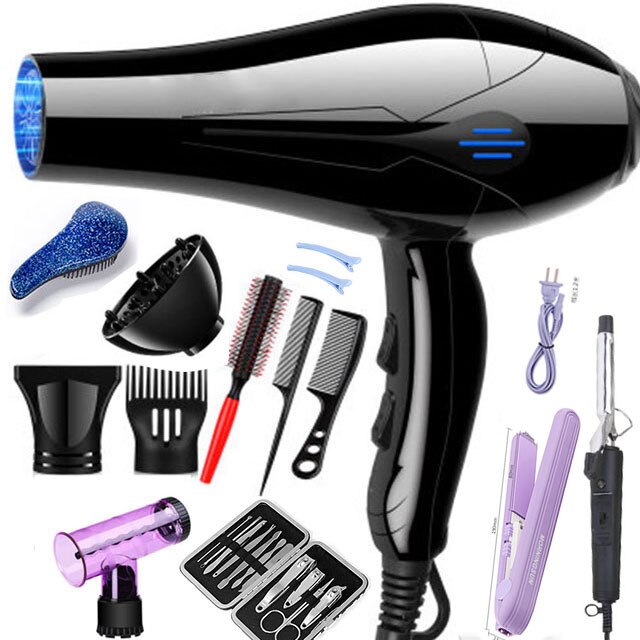 2200W Hair Dryer 240VStrong Power Barber Salon Styling Tools /Cold Air Blow Dryer 5 levels of Adjustment viaje