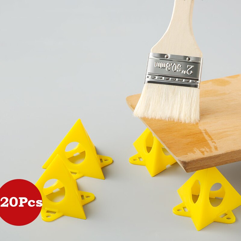 10/20Pcs Piramide Stands Set Driehoek Stands Verf Tool Driehoek Verf Pads Voeten Voor Houtbewerking Timmerman Accessoires Verf pads