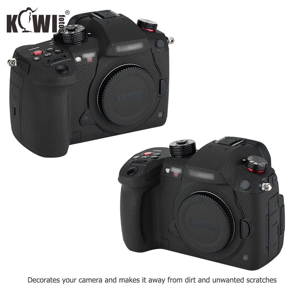 Kiwi Anti-Slide Camera Body Cover Skin Protector Film Voor Panasonic GH5 3M Sticker Draagbare Tas Accessoires Matrix zwart