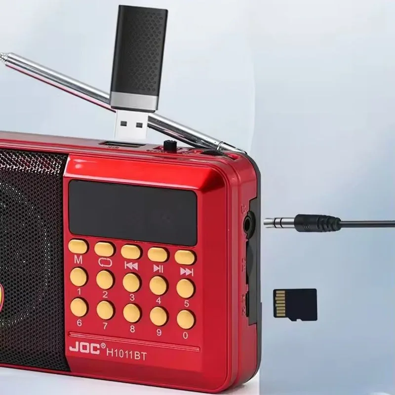 Radio portabil difuzor bluetooth wireless mini radio fm portabil afișaj led reîncărcabil portabil suport radio tf usb