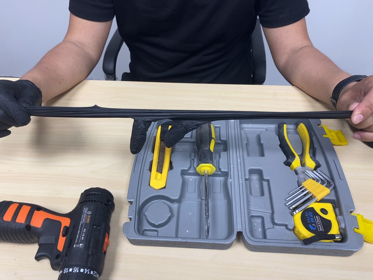 Black Disposable Nitrile Gloves Work Food Cooking Gloves Kitchen Waterproof Cleaning Gloves Protein Free Latex Free 20pcs to100p