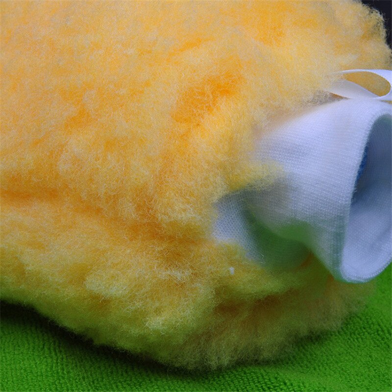 Best genuine synthetic lambswool car cleaning wash polishing mitt luxurious merino lambs wool wash mittens