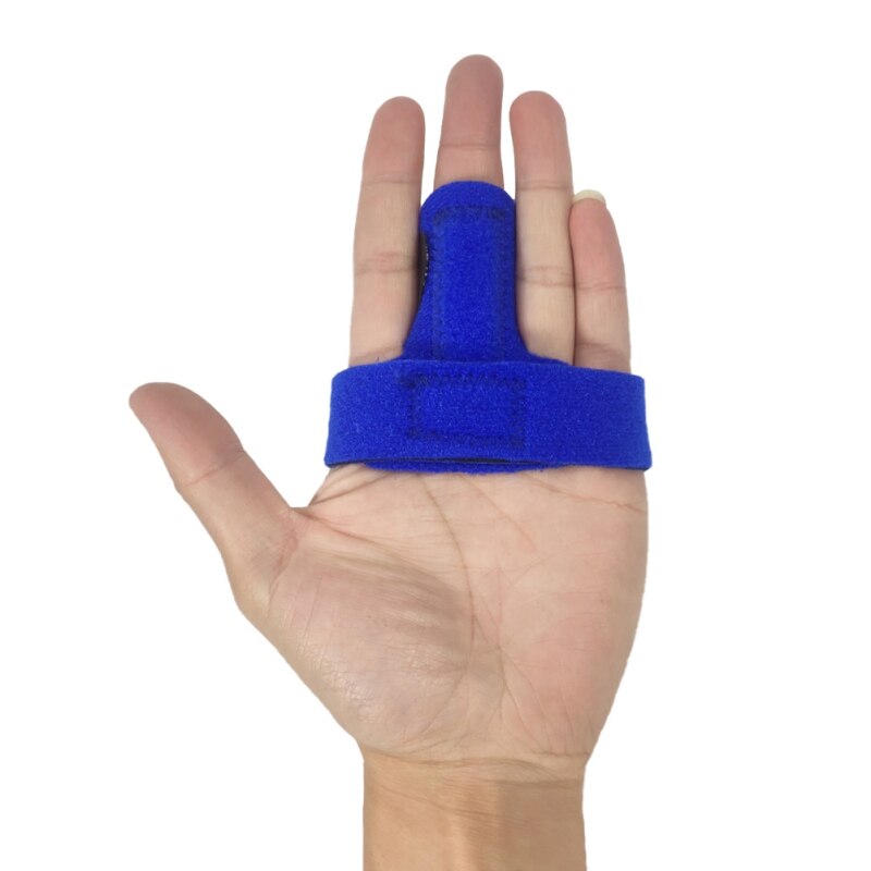 1pc Finger Brace Support Sport Finger Arthrosis Band Splint Protector Guard Basketball Joints Bands Wrist Sprain Protective Gear: L