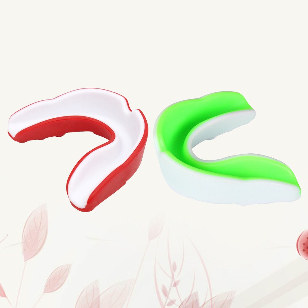 1 Pc Adult Mouthguard Sports Mouth Guard Teeth Braces Protector Gum Shield for Sports Boxing Football Hockey Rugby (Red White St