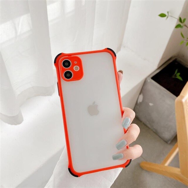 Telefoon Case Voor Xiaomi Redmi Note K20 9T 7 Pro Anti-Val Shockproof Matte Transparante Snoep Kleuren Soft tpu Silicone Case Cover: Redmi  Note 7 Pro / Red