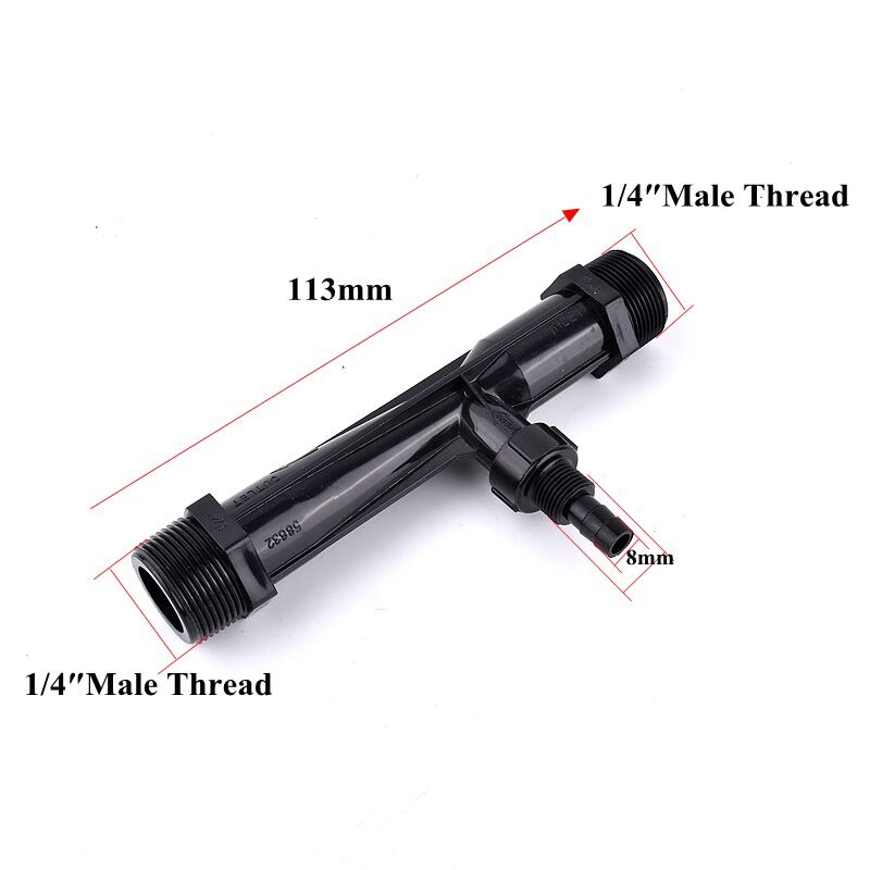 1PC UPVC Wasser Auswerfer Venturi Gas-flüssigkeit Rührgerät Dünger Applikator Aquarium Aquarium Garten Bewässerung Wasser Rohr Armaturen: Blau