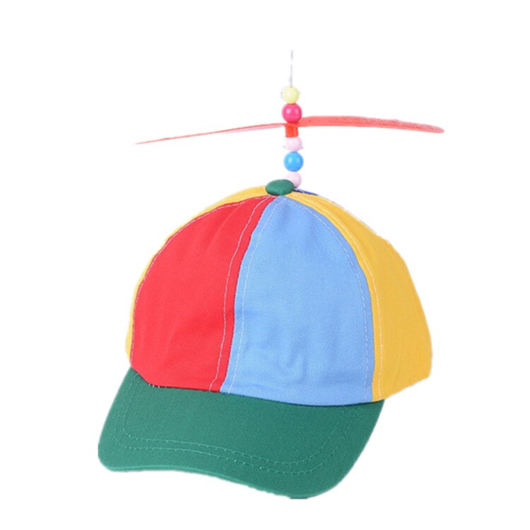 Bamboo Dragonfly Patchwork Baseball Cap Kids Helicopter Propeller Funny Adventure Dad Hat Snapback Hat Kids Baseball