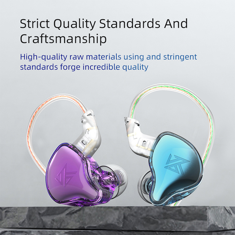 Kz edc com fio fone de ouvido pendurado no ouvido alta fidelidade graves fones com microfone jogo monitor do esporte noice com cancelamento eds