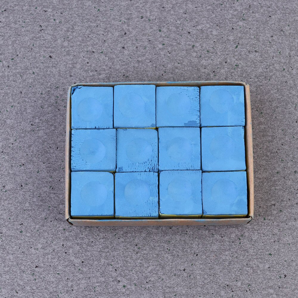 12PCs Cue Chalk Useful Billiards Chalk Table Billiard Chalk Wiping Chalk Billiard Supplies for Billiard