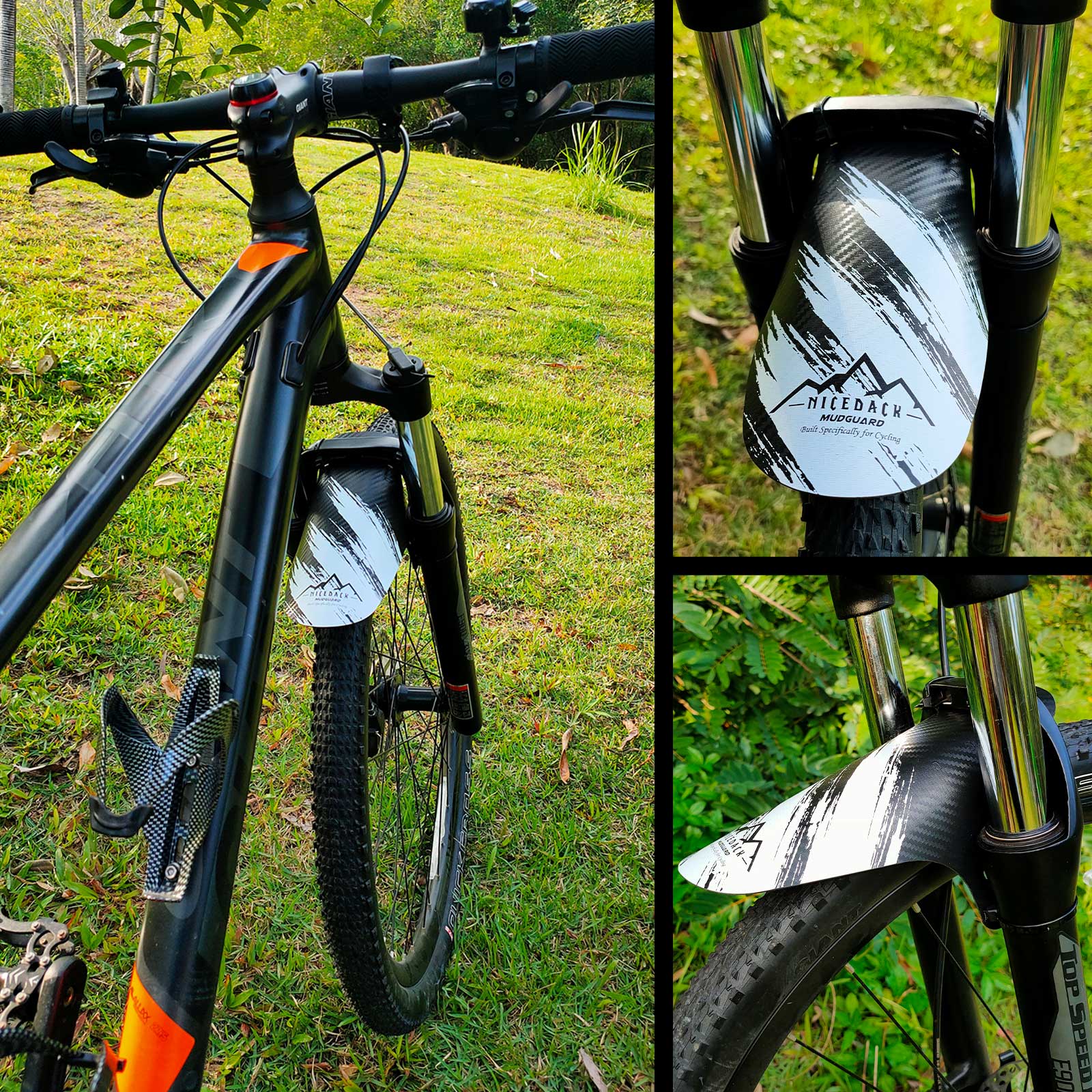 NICEDACK Fahrrad-Schutzblech eine Vielzahl von Mustern optionale Zusammenstellung von Fahrrad-Frontkotflügeln coolem Fahrradzubehör