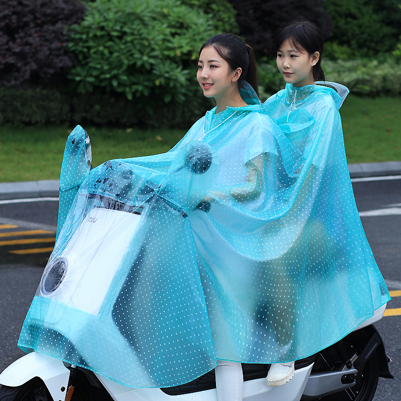 Capa de chuva elétrica dupla, capa de chuva fashion para motocicleta, adulto, à prova d'água, poncho à prova d'água, passeio de carro