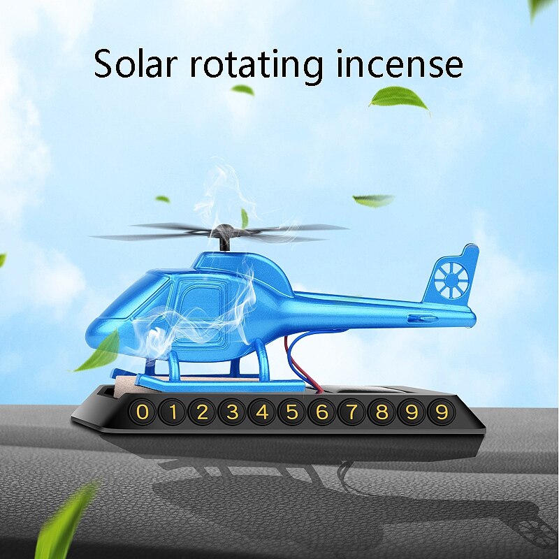 Bildekorasjoner, solbil, bilparfyme, helikopterbil, aromaterapi dekorasjon, midlertidig parkeringsskilt