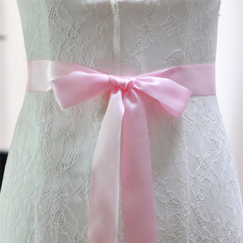YouLaPan S420 Stunning Brides Belt Ribbon Sash Formal Dress Diamond Belt Rhinestones Belts Wedding Waistband Accessory Applique: pink