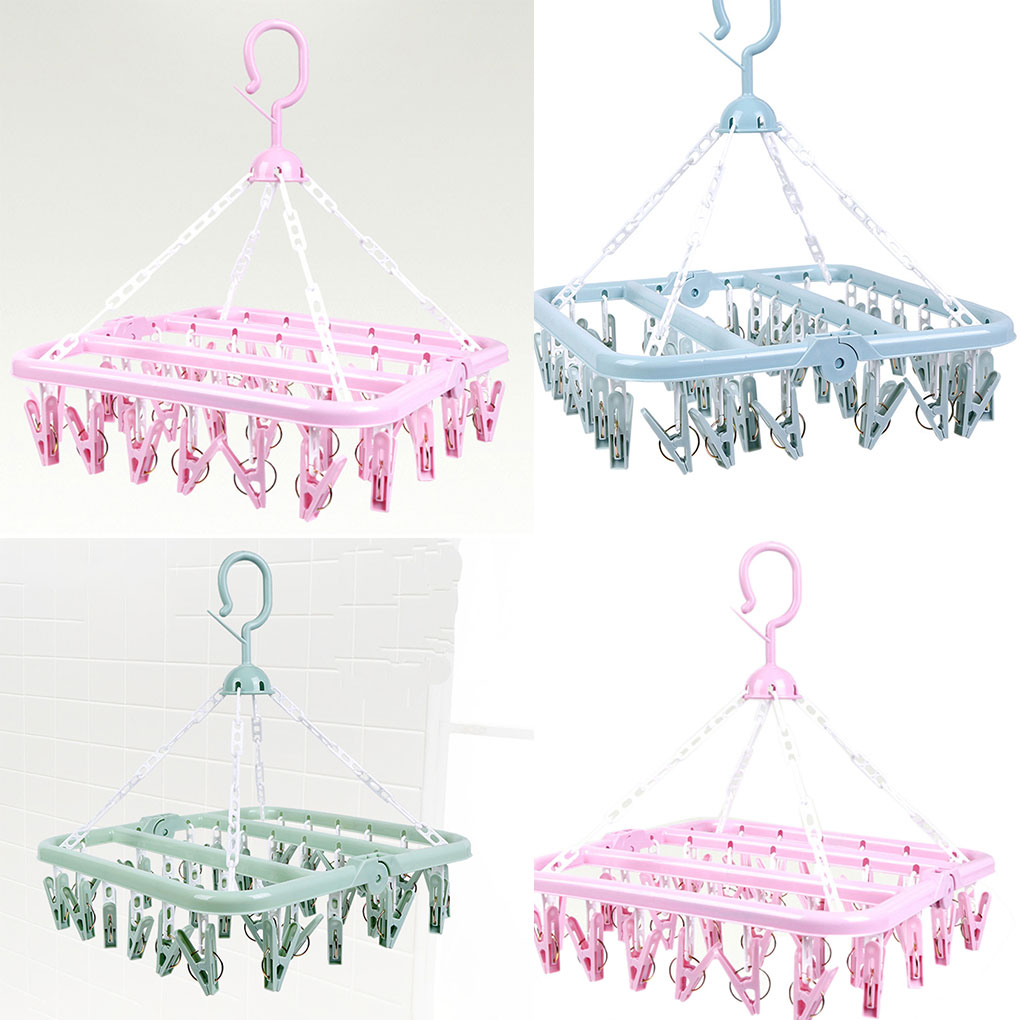 Clothes dryer Drying Racksock holder clip Holder Portable Socks Cloth Hanger Rack Clothespin Wardrobe Storage Cloth Hangers