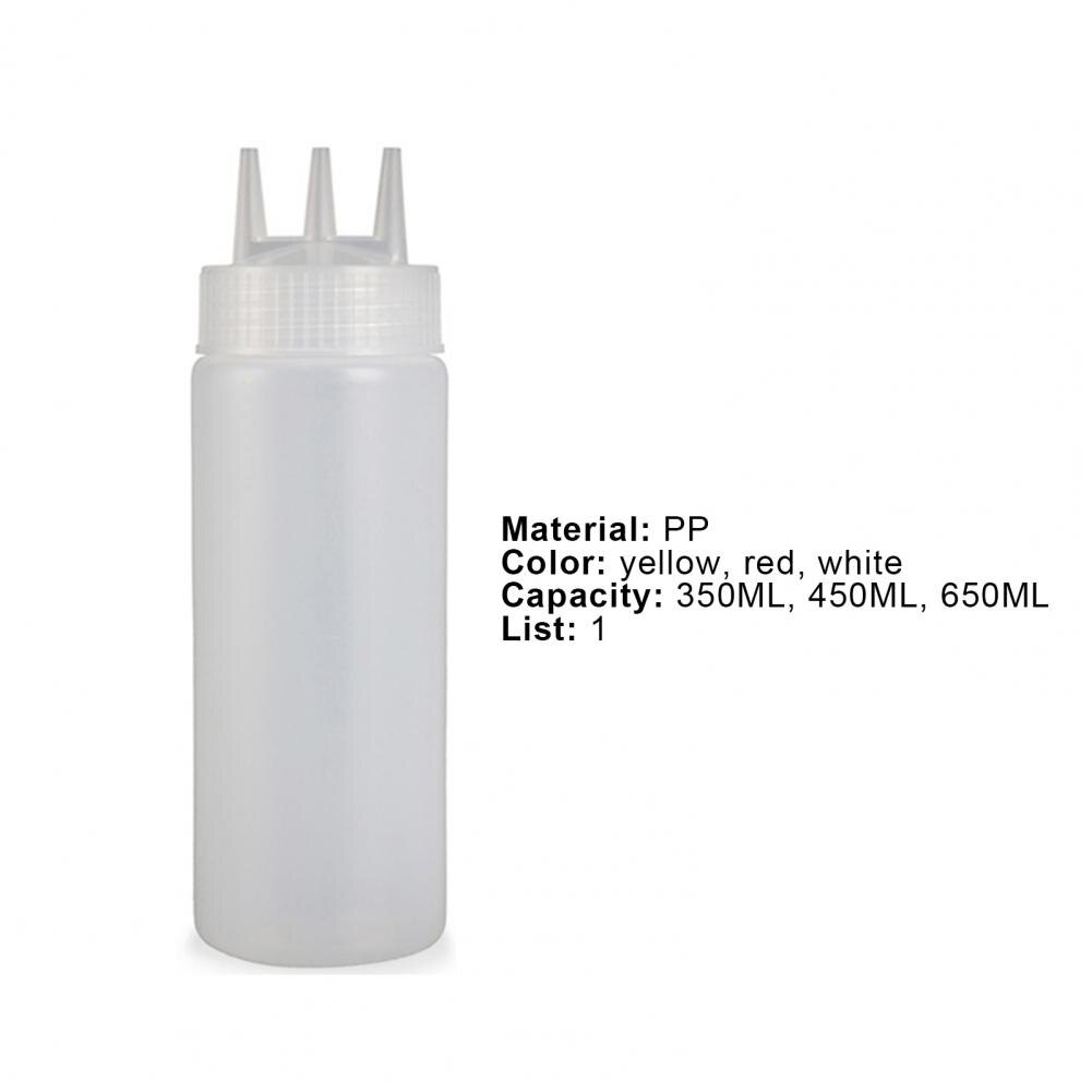 Chocolate Squeeze Bottle With Cap Plastic Cake Decorating Tool Bread Baking Condiment Dispenser Bottle For DessertHouse