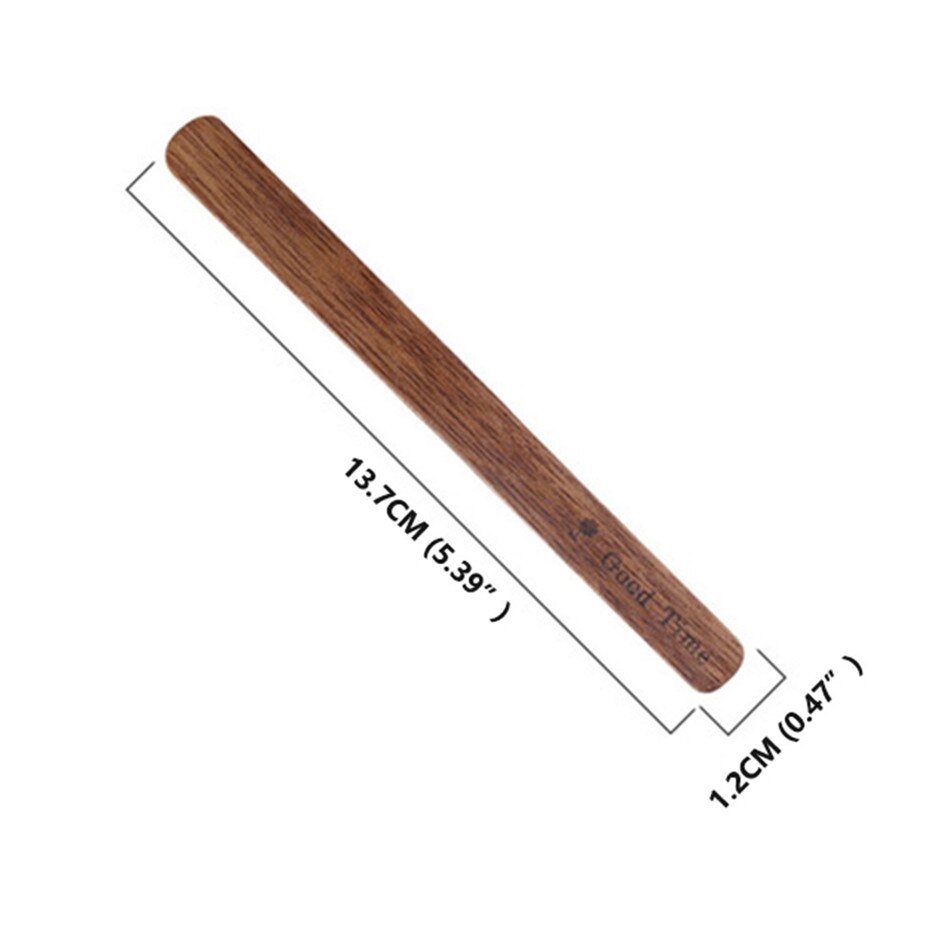 Ttlife tre håndlaget rørepinne akasie tekanne kaffe rørepinner tre omrører drikke blanding omrøringsverktøy stang: 1pc / A002