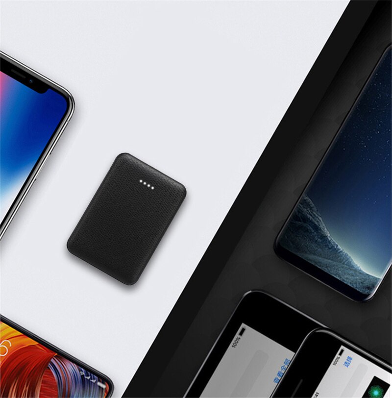 Energie Bank 10000mAh Dual USB praktisch Ladegerät Externe Batterie Pack Für iPhone 8 X Xiao mi mi Tragbare ladegerät mi ni Energie