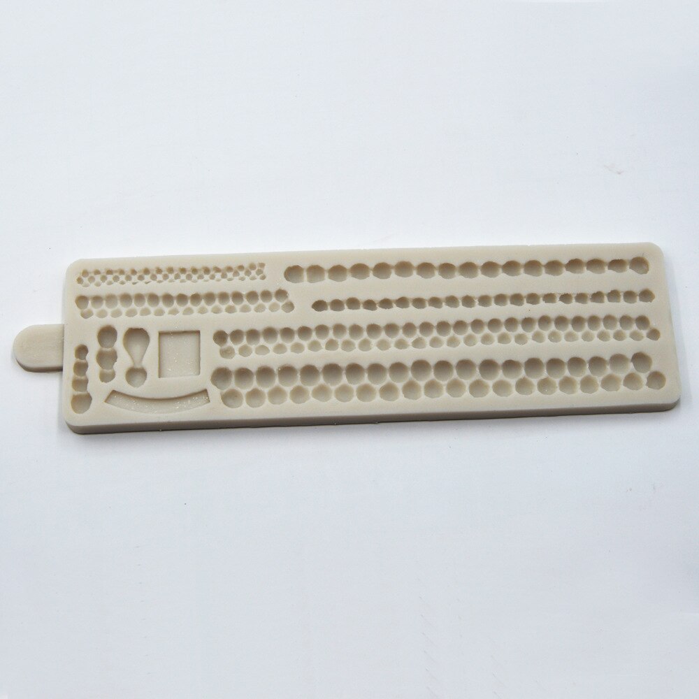 22*6.5cm perlekanter silikon kakeform matt 3d perleformer fondant kakedekor sukker håndverksverktøy bakeverktøy  k271