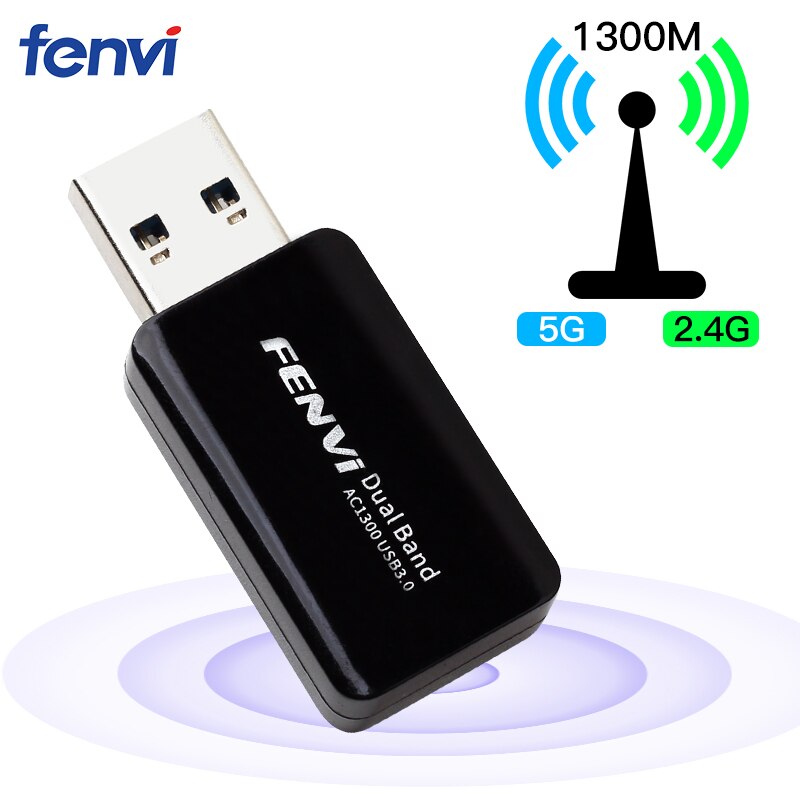 Adaptador wi-fi, sem fio, 1300mbps, usb, 2.4 ghz, 5ghz, dongle dual band 802.11n/g/b/ac, mini receptor para laptop: F-AC1300U